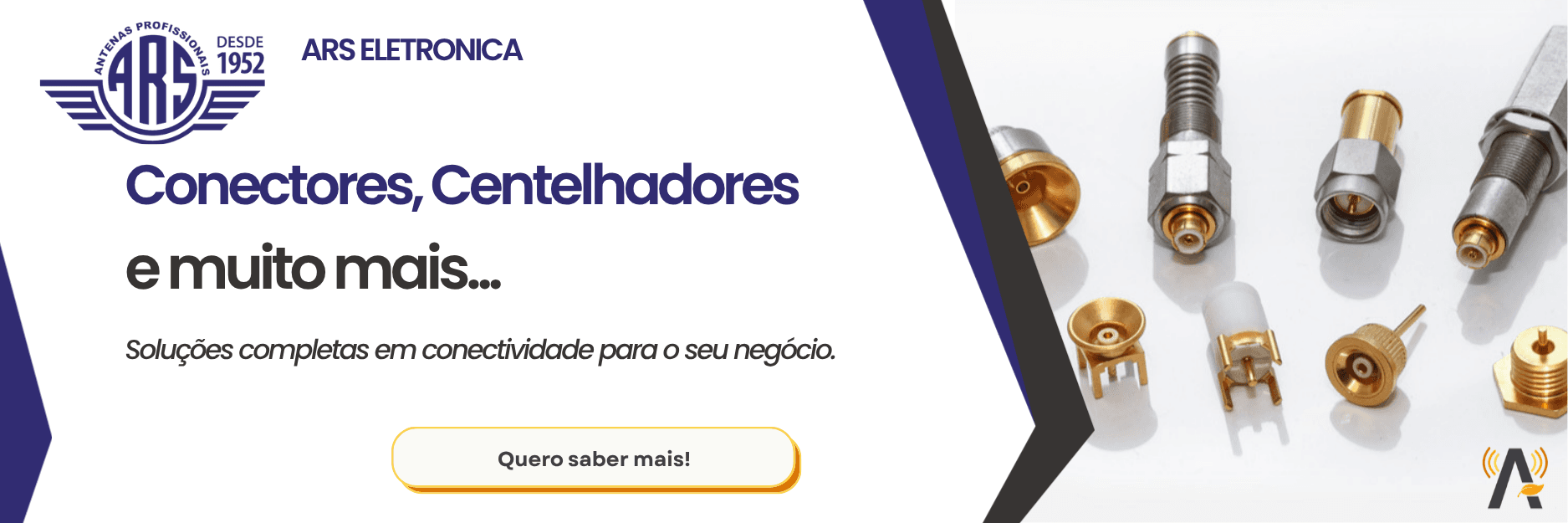 Conectores, centelhadores e muito mais — soluções em conectividade